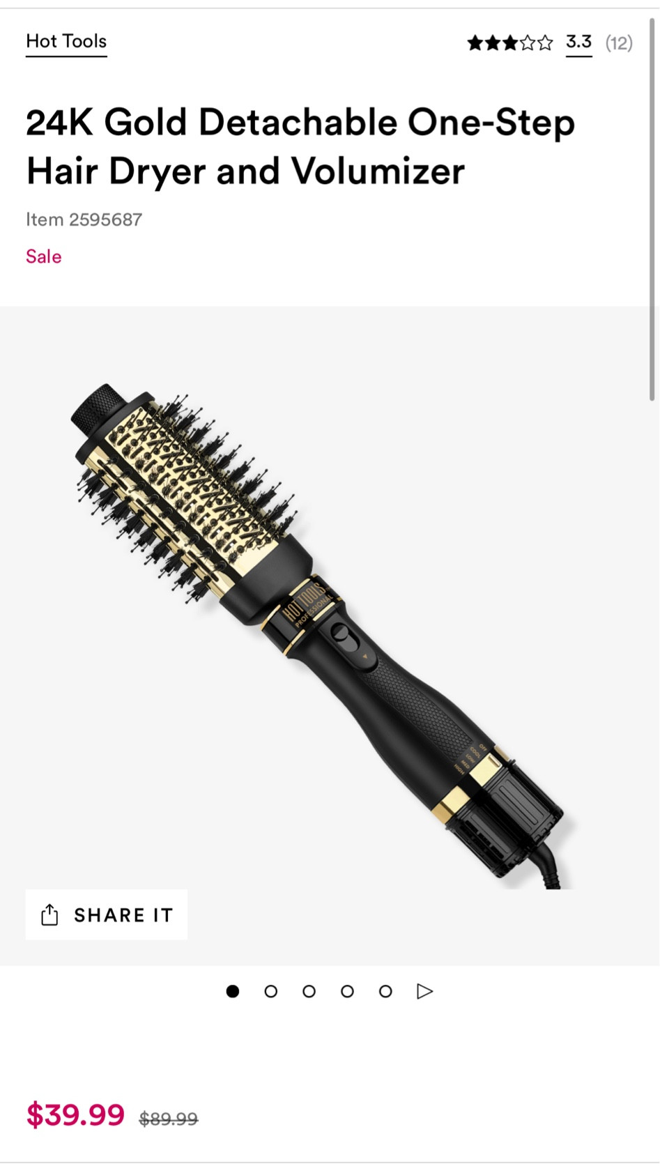 Today through Saturday, 50% off select Hot Tools at Ulta! 

#LTKHoliday #LTKbeauty #LTKsalealert