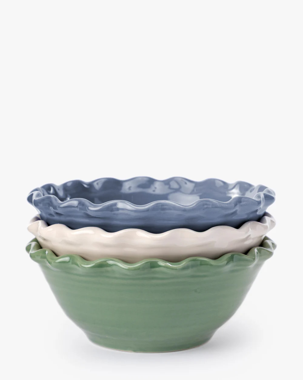 Scalloped Stoneware Bowls (Set of 3) | McGee & Co. (US)