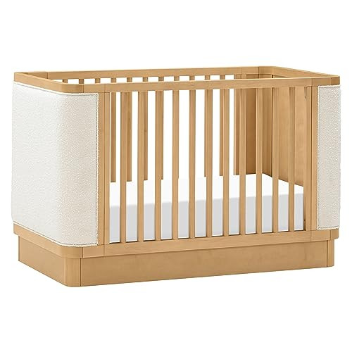 Babyletto Bondi Boucle 4-in-1 Convertible Crib with Toddler Bed Conversion Kit in Honey with Ivor... | Amazon (US)