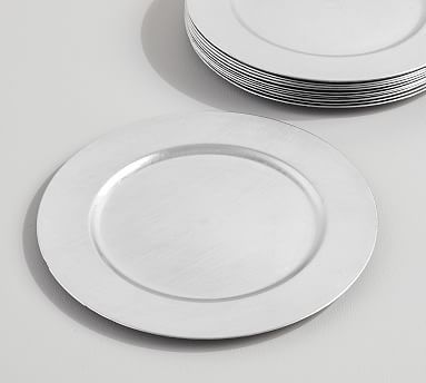 Caterer's Box Gilt Charger Plates - Set of 12 | Pottery Barn (US)