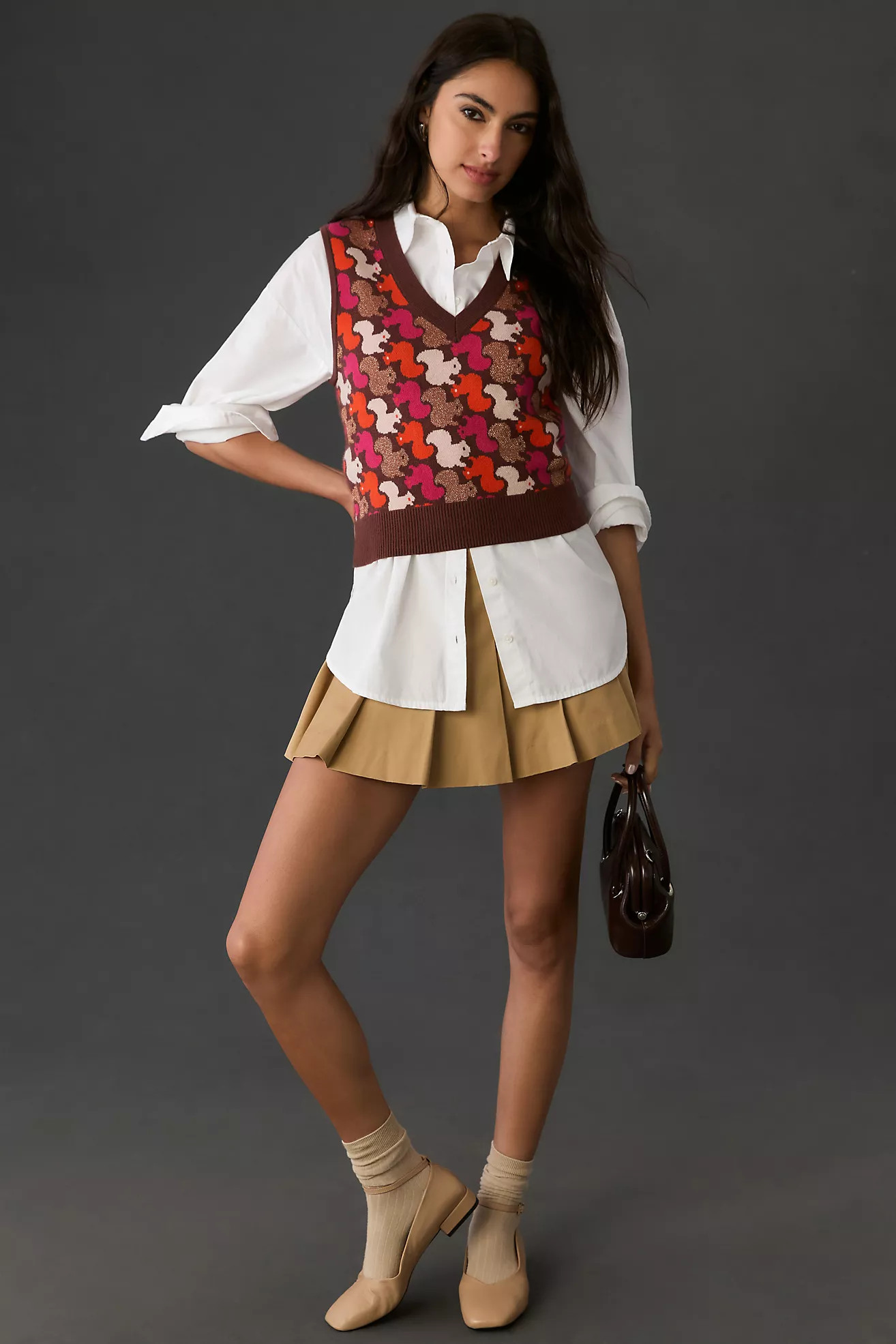 Maeve Vera Jacquard Sweater Vest | Anthropologie (US)