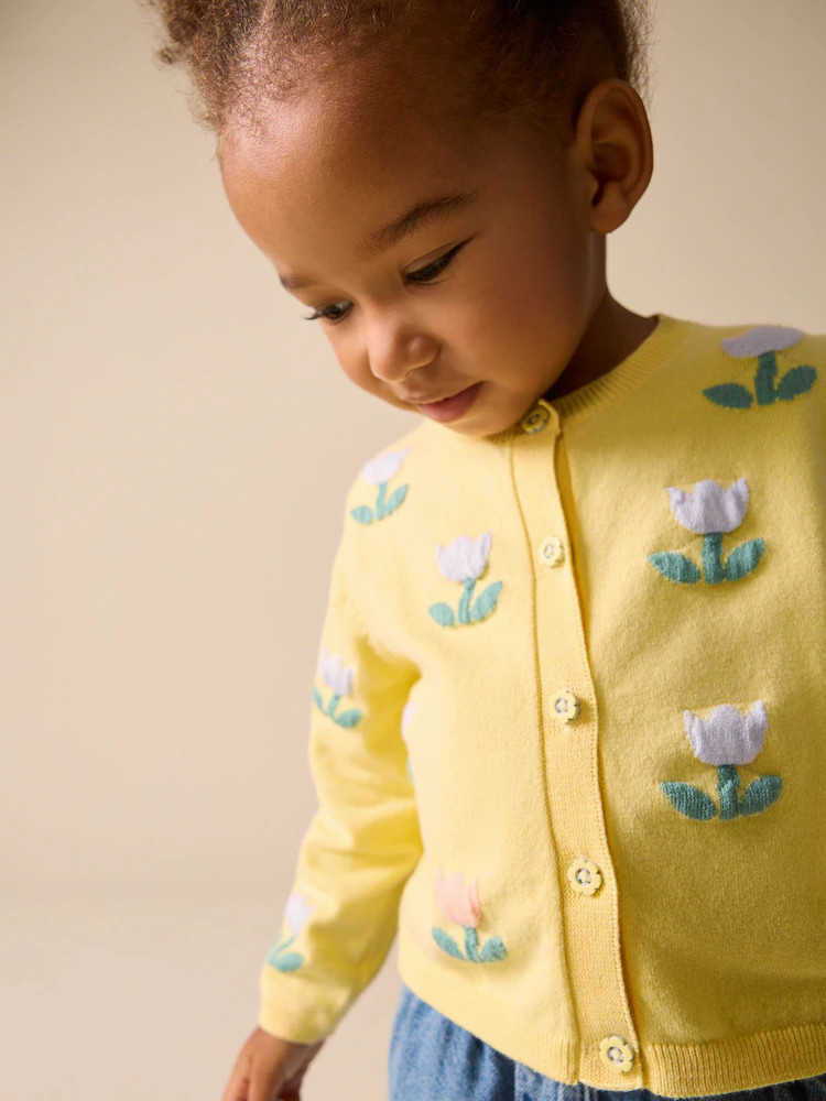 Yellow Tulip Cardigan (3mths-10yrs) | Next US
