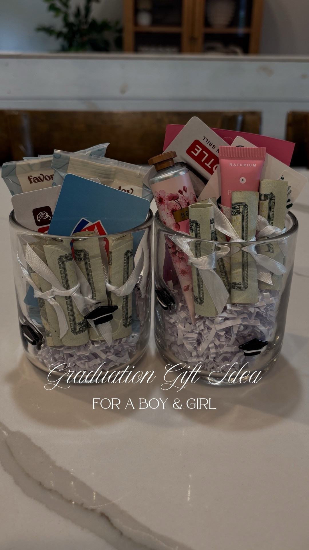 GRADUATION GIFT FOR A BOY & GIRL
These are so customizable and I think they turned out so cute! The cups itself are cute and then you can add whatever you want for whoever you are gifting it to for their graduation!
#gift #giftidea #graduationgift #graduationforgirl #graduationforboy #giftinspo #graduation


#LTKOver40 #LTKBeauty #LTKSeasonal