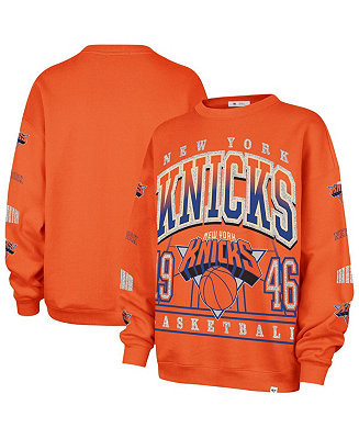 Women's Orange New York Knicks 2025/26 City Edition Go Big Oversized Sweatshirt | Macy's
