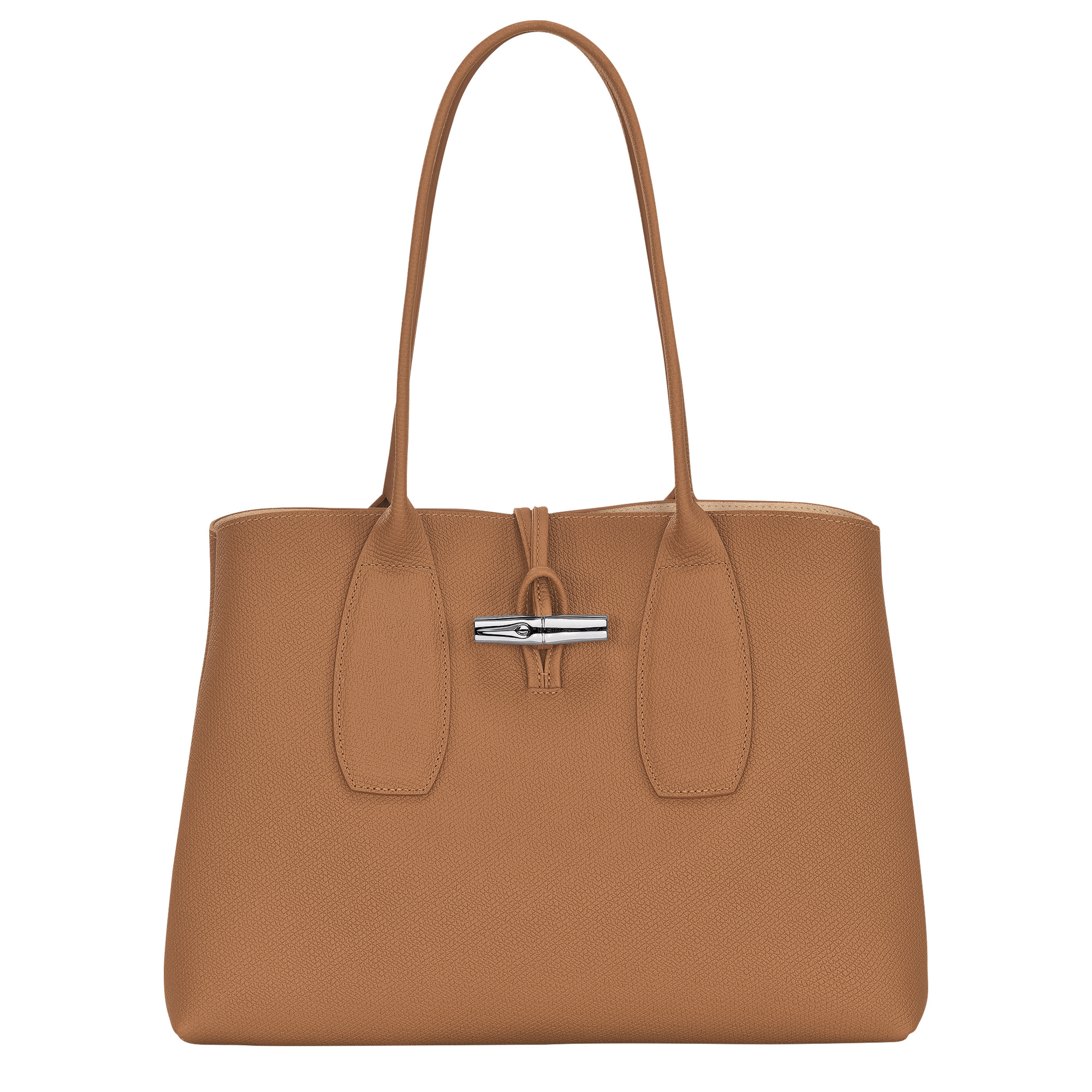 Roseau L Tote bag Natural - Leather (10060HPN016) | Longchamp GB | Longchamp