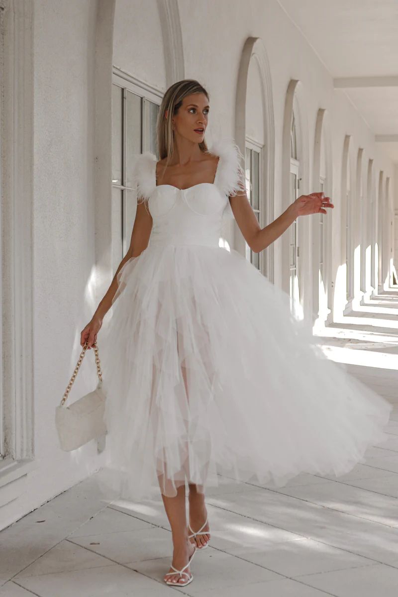 Love Affair Dress in White | lauren nicole