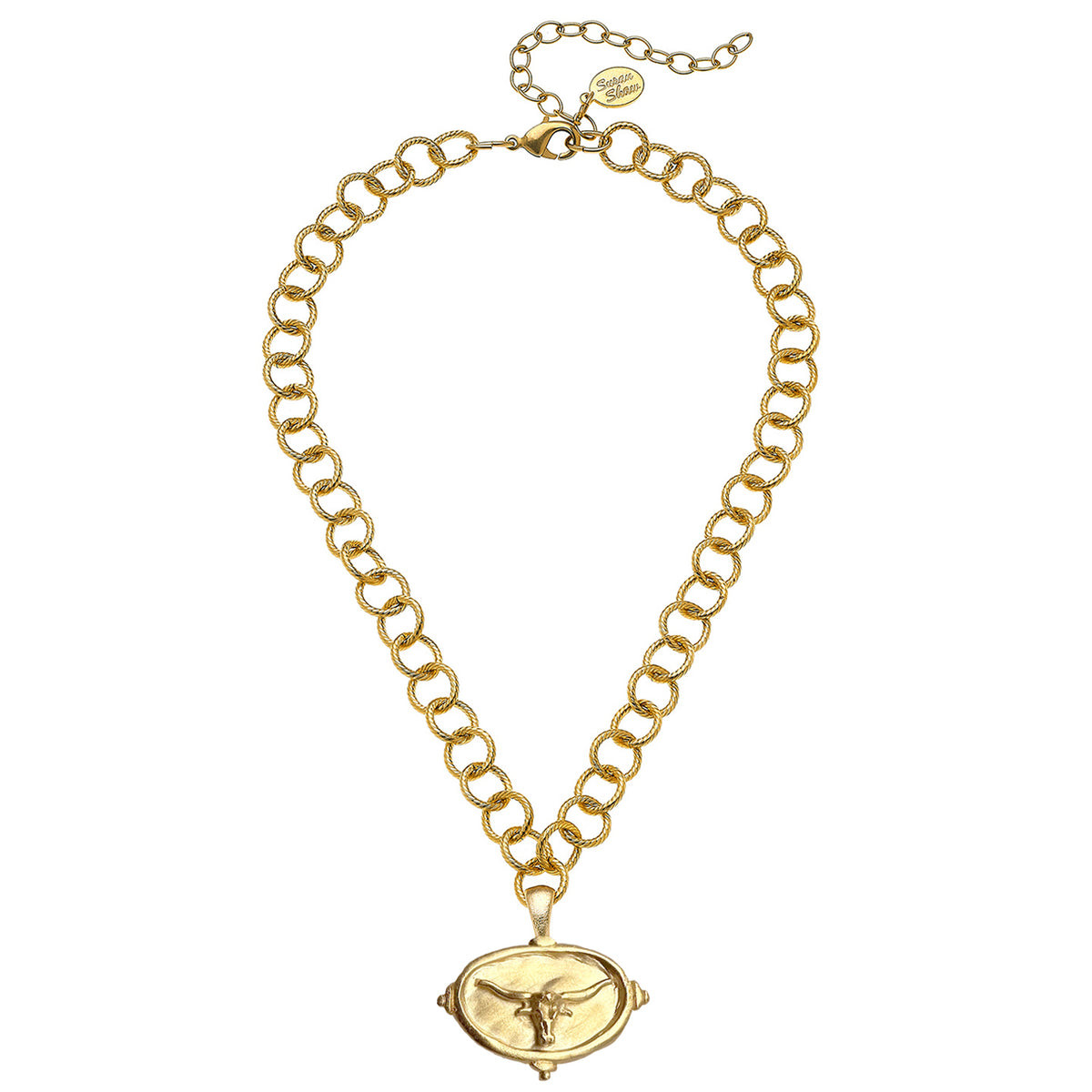 Longhorn Intaglio Necklace | Susan Shaw