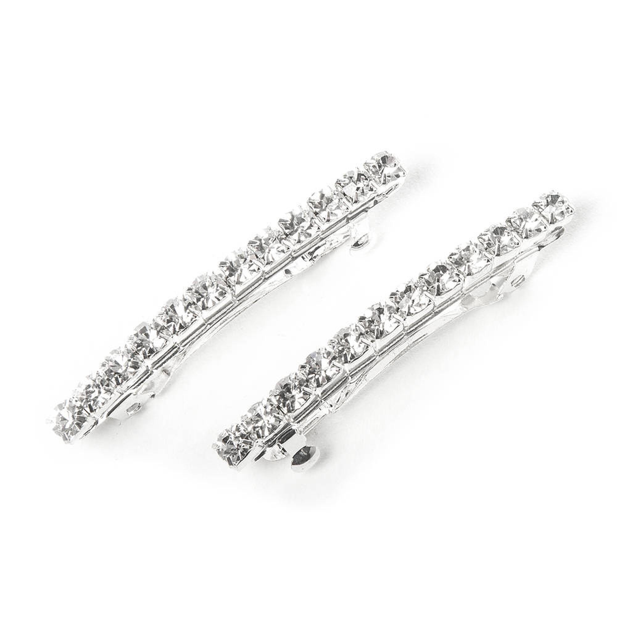 Classic Glass Rhinestone Hair Clips - 2 Pack | Claire's (US)