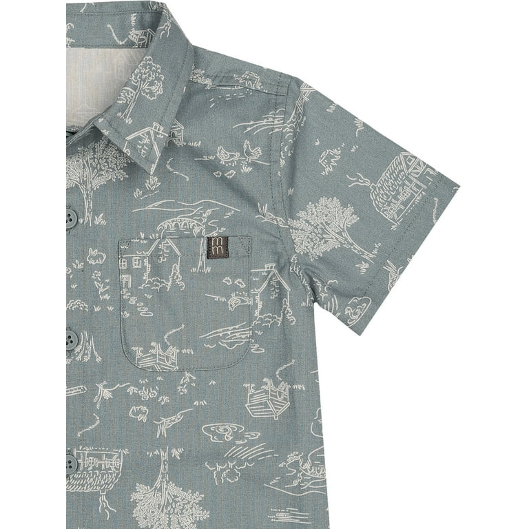 Modern Moments by Gerber Toddler Boy Woven Shirt and Short Set, Sizes 12M-5T | Walmart (US)