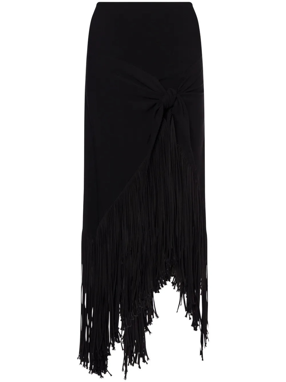 Philosophy Di Lorenzo Serafini fringed maxi skirt - Black | Farfetch Global