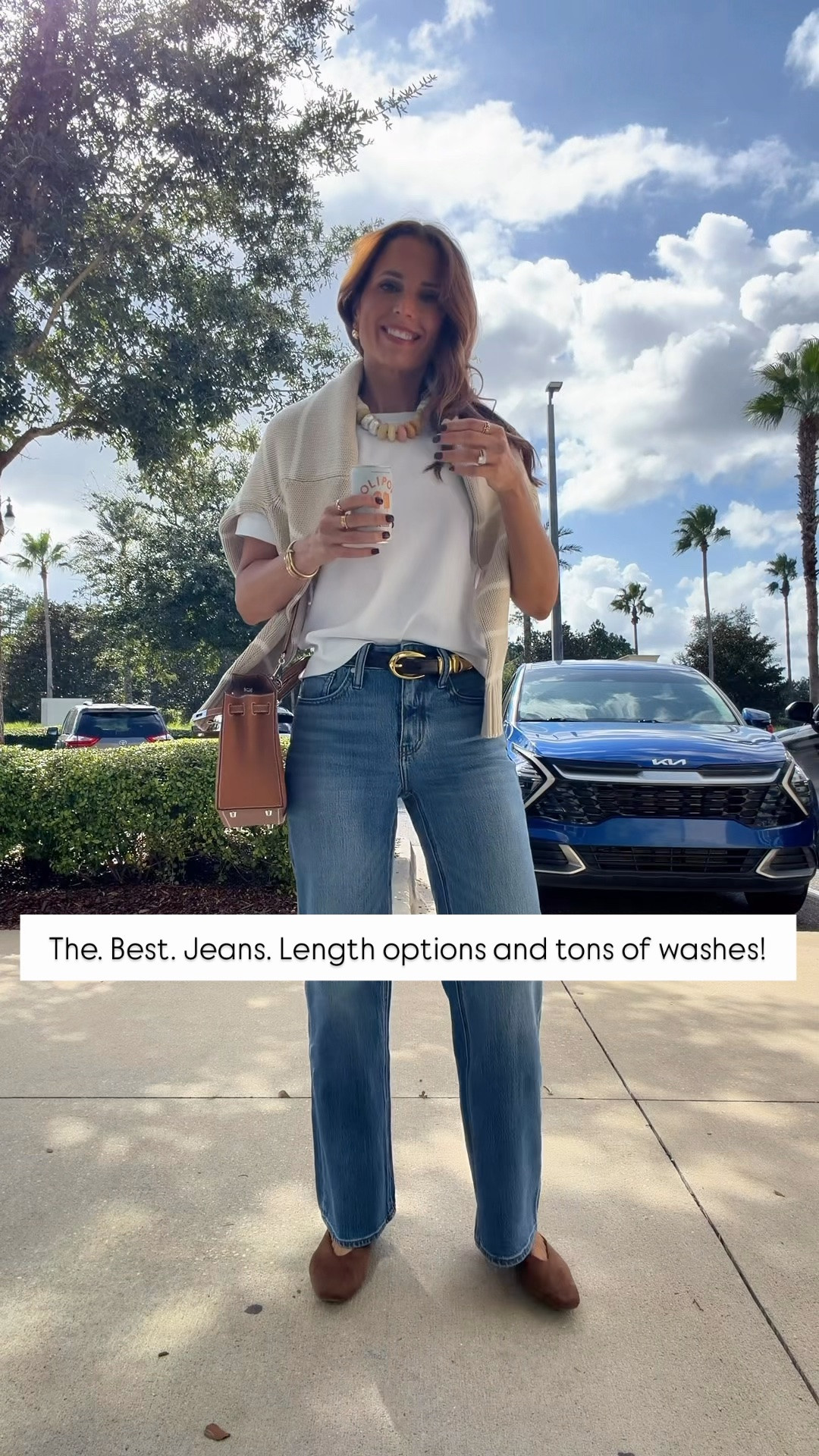 Bougie on a budget! I’m picky, here’s what’s worth it! Relaxed jeans in 24 short, color ‘Atlantic Blue’. Elevated casual outfit. My #ootd. 

#LTKootd

#LTKSeasonal #LTKPetite