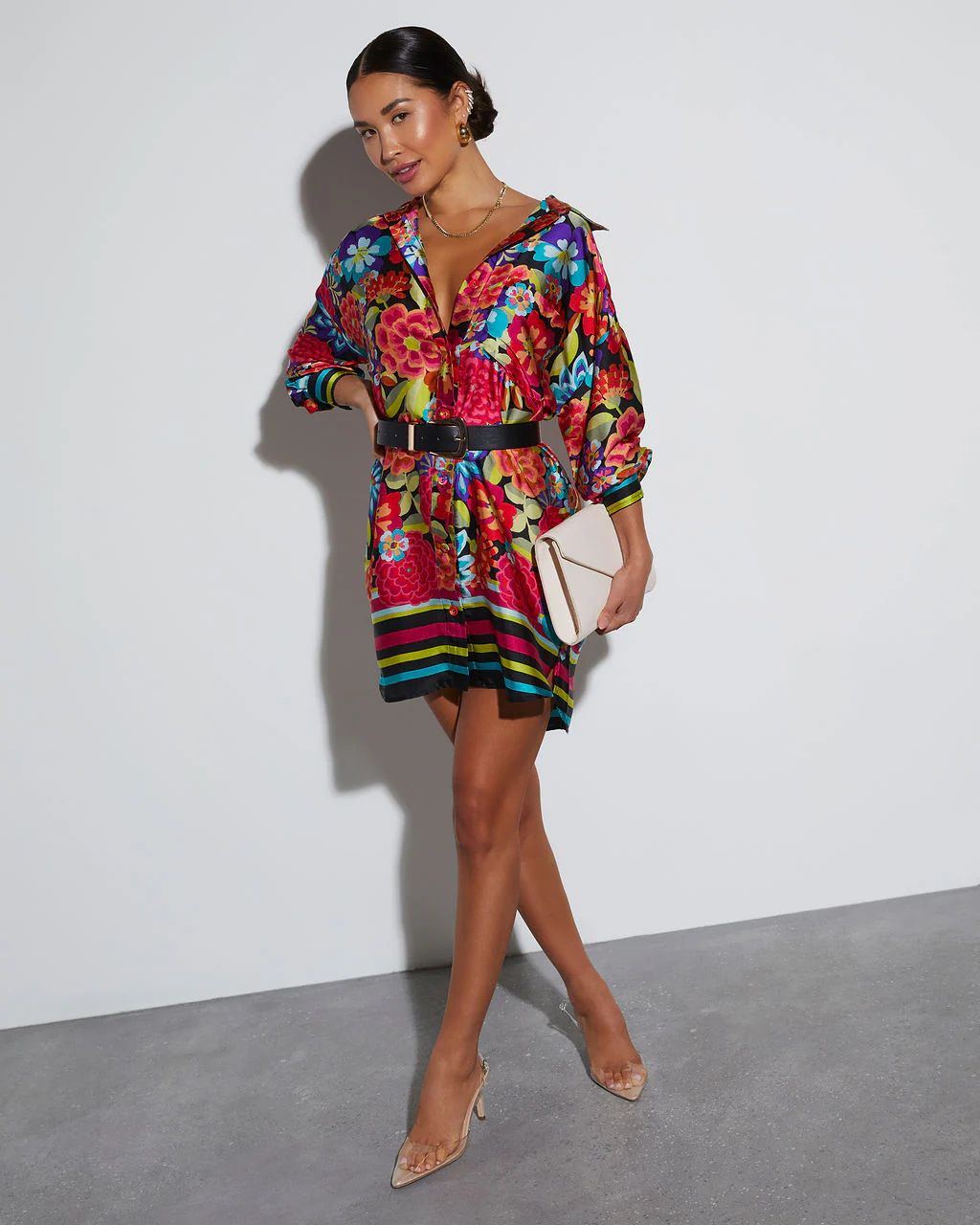 Coveted Button Down Shirt Dress | VICI Collection
