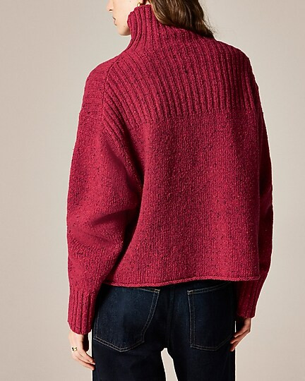 Ribbed turtleneck sweater in donegal wool blend | J. Crew US