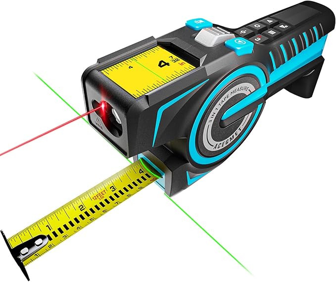3-in-1 Digital Tape Measure, 330Ft Laser Measurement Tool & Auto Lock Tape with Instant Digital R... | Amazon (US)