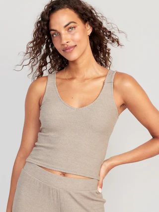 Rib-Knit Lounge Tank Top for Women | Old Navy (US)