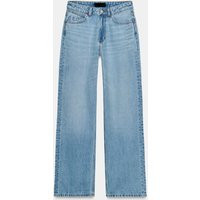 Zara - Jeans Z.03 Straight High-Waist Long Length - Light Blue - 16 - Woman | Zara UK