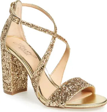 Cook Block Heel Glitter Sandal | Nordstrom