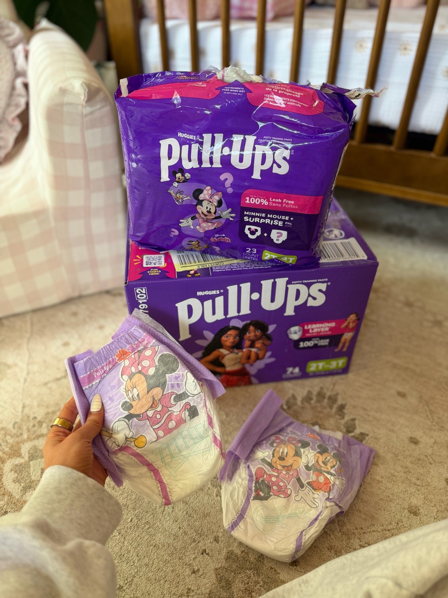 #AD Pull-Ups for our big girl!!! How cute is this ©Disney print for her — she loves!!! She feels just like a Big Kid now that she can pull them up herself, just like undies! Take advantage of the promo happening this week — Get a $20 Giftcard with a $80 select baby care purchase! 👏🏼👏🏼👏🏼 Exclusive to Target Circle Members and only valid THIS WEEK!! 🥰 #TargetPartner #Pull-Ups @pullups @target 

Offer: Target Circle Deal: $20 Target GiftCard with $80 select baby care purchase
Eligibility: Target Circle Membership 
Availability: Sunday May 24th - Saturday May 30th, 2026, offer expires at 11:59pmPT.
Terms & Conditions: Category Deal. Valid in store or online. Limit one coupon/deal per Target Circle account. No other same department/category coupon/deal/bonus will apply. Offer excludes items sold & shipped by Target Plus™ Partners and clearance items. Void if copied, scanned, altered, transferred, purchased, sold or prohibited by law. Coupon/deal expires at 11:59pm PT. Item(s) may not be available at all stores. Gift cards and tax will not be included in determining purchase total. Target GiftCard not valid as payment on this purchase; terms and conditions apply. Quantities limited; no rain checks. No cash value. For full details on our Price Match policy, see Target.com/PriceMatch