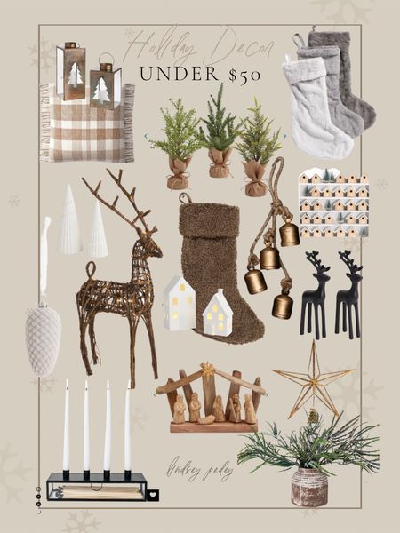 Holiday Decor Under $50! 

#christmasdecor #holidaydecor #christmas 

Stocking, reindeer, nativity, bells

#LTKSeasonal #LTKHoliday #LTKunder50