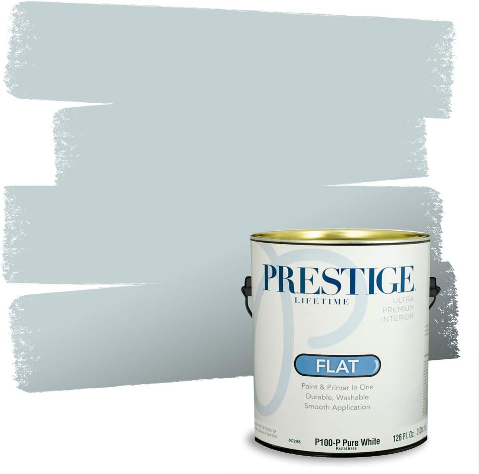 Prestige Paints Interior Paint and Primer In One, 1-Gallon, Flat, Comparable Match of Benjamin Mo... | Amazon (US)