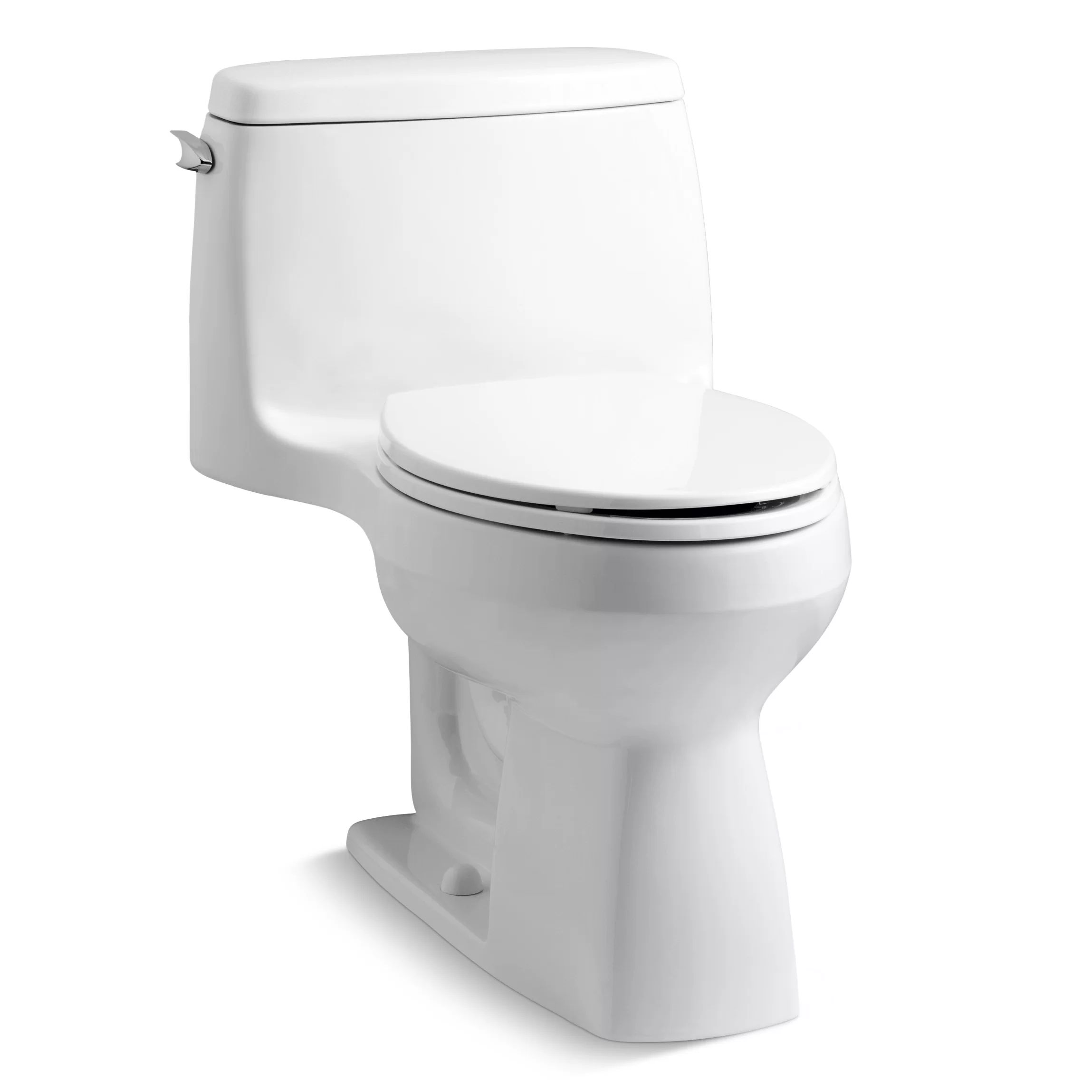 Santa Rosa Comfort Height One-Piece Compact Elongated 1.28 GPF Toilet with Aquapiston Flush Techn... | Wayfair North America