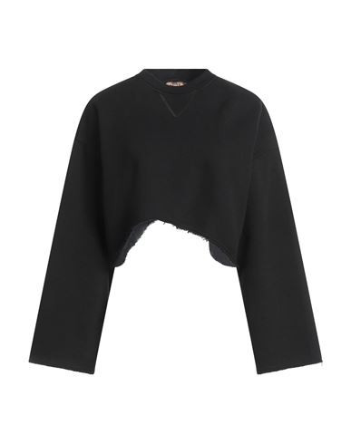 N°21 Woman Sweatshirt Black Size S Cotton, Acetate, Silk | YOOX (US)