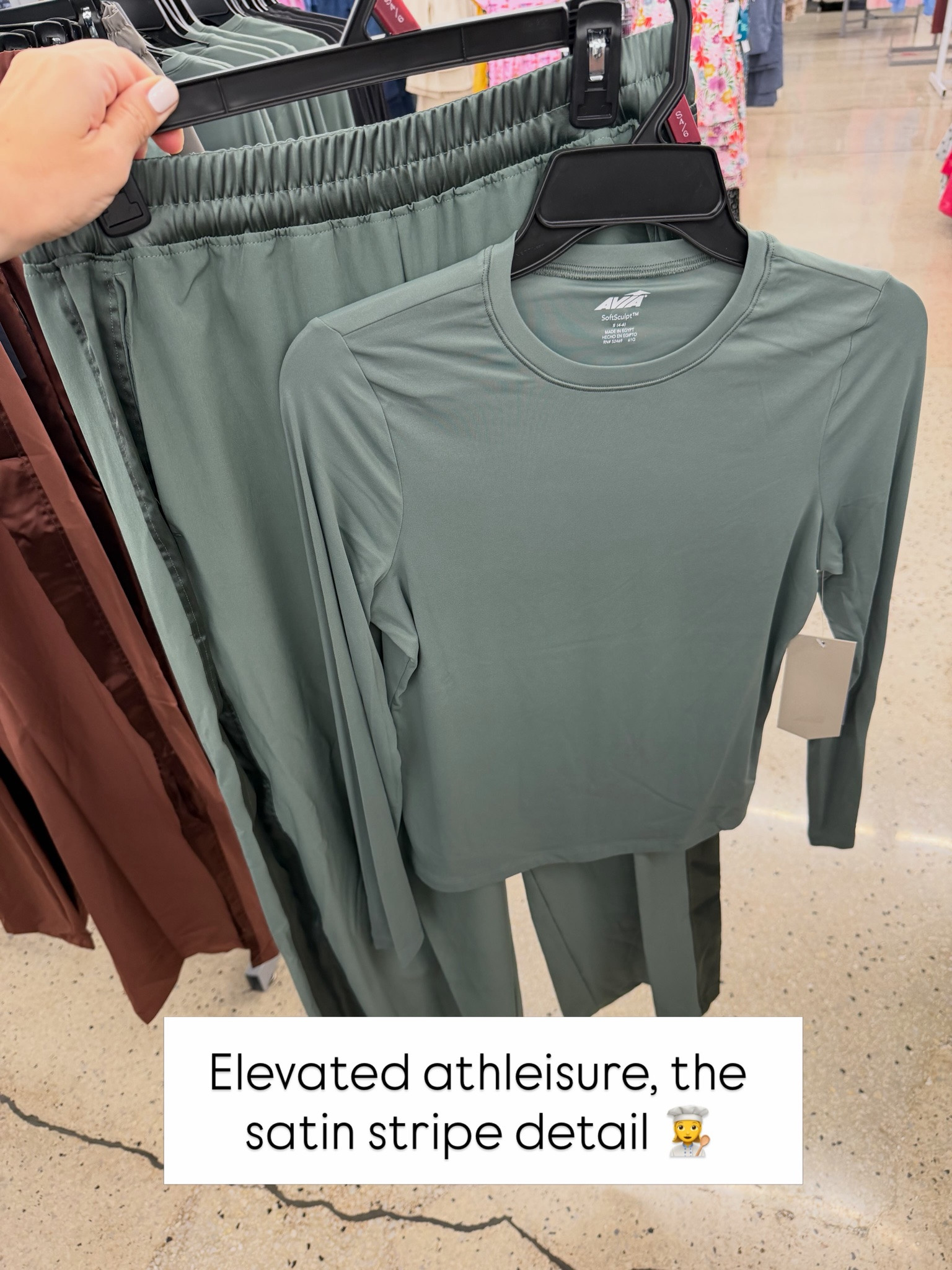 Walmart athletic top and pants, I grabbed these in the brown size medium. They fit true to size, I just wanted a bit more of a relaxed fit. #walmartfashion