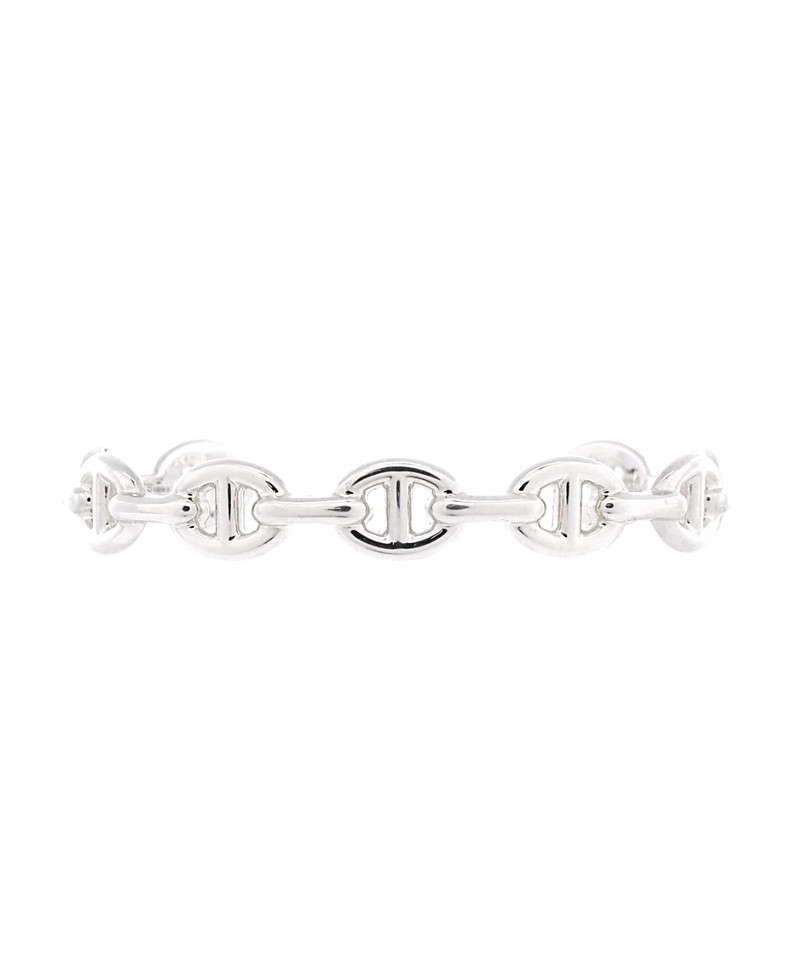 Pre-Owned HERMES Medium Chaine d'Ancre Enchainee Cuff Bracelet Sterling Silver | Bloomingdale's (US)