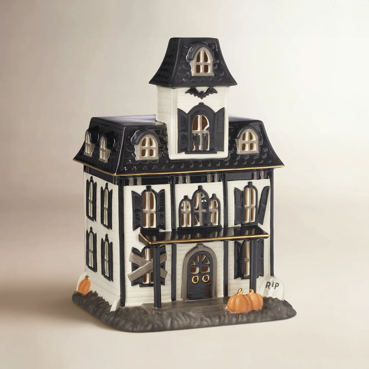 Lenox Lighted Vintage Halloween House Figurine & Reviews | Birch Lane | Birch Lane