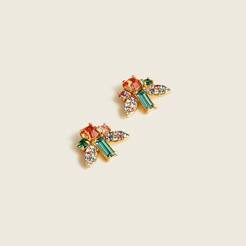 Sparkle bee stud earrings | J. Crew US