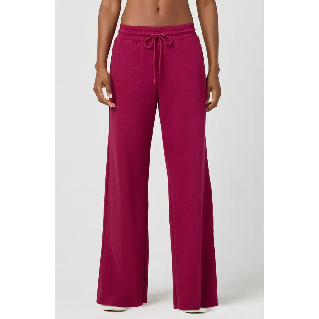 Florence by Mills Cozy Crush Wide Leg Sweatpants in Bing Cherry at Nordstrom Rack, Size X-Small | Nordstrom Rack