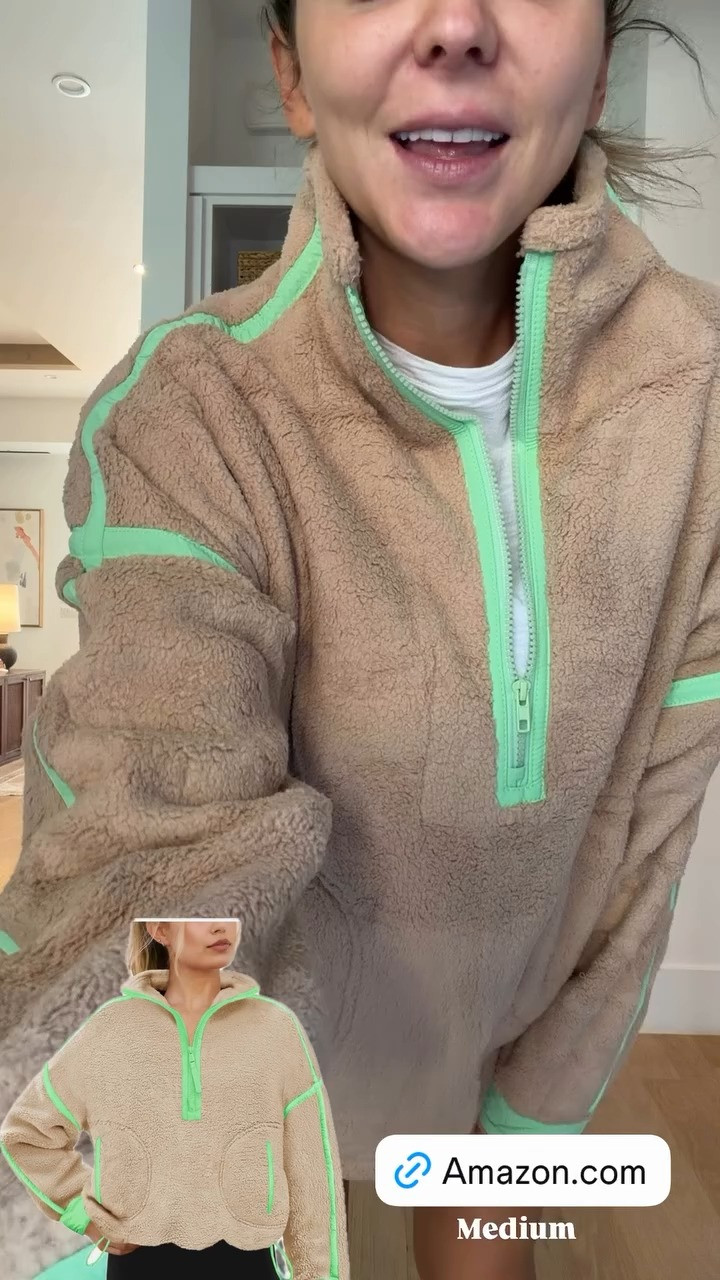 This Amazon fleece is super cute and so trendy right now! Under $40. 

 #LTKSeasonal #LTKFindsUnder50 #LTKFindsUnder100