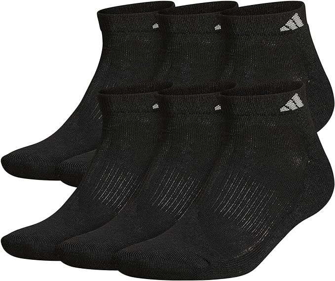 adidas Men's Athletic Cushioned Low Cut Socks with Arch Compression for a Secure Fit (6-Pair) | Amazon (US)