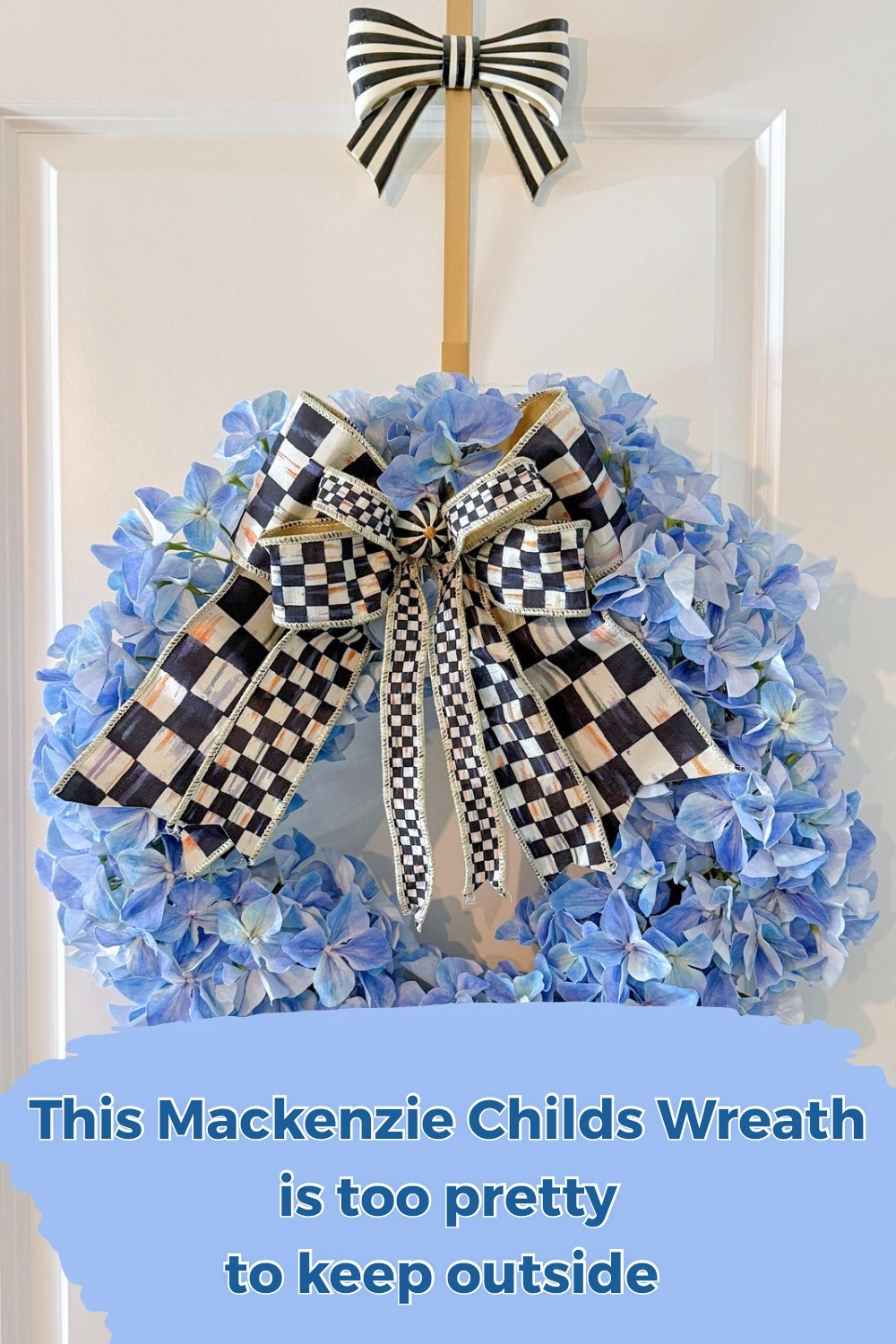 Beautiful wreath from McKenzie Childs I just don’t have the heart to put it outside. It looks perfect in my kitchen.
@mackenzie-childs #courtlycheck #hydrangeas 

#LTKSeasonal #LTKHome #LTKStyleTip