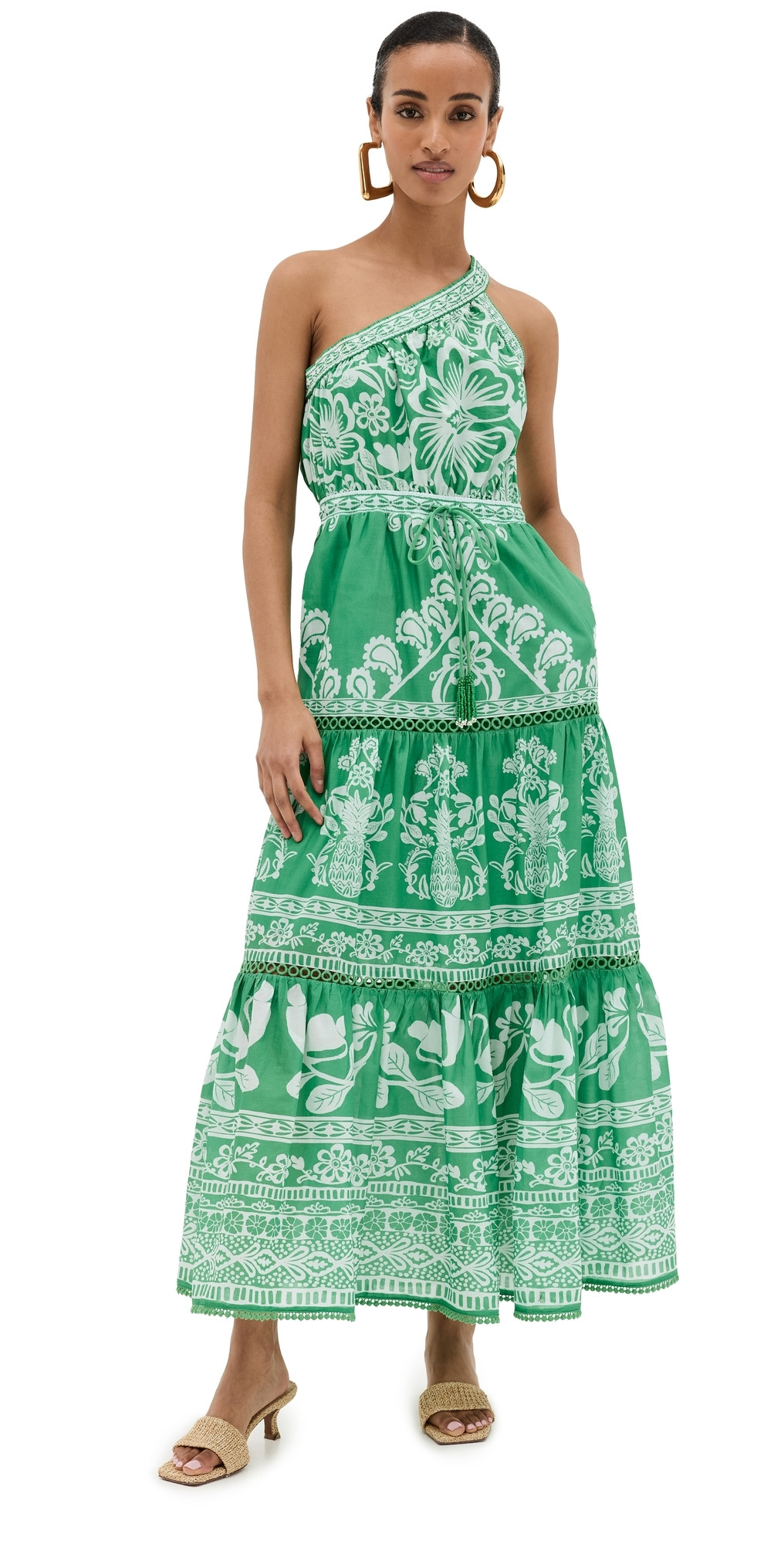 FARM Rio Sweet Garden Maxi Dress Sweet Garden Green L | Shopbop