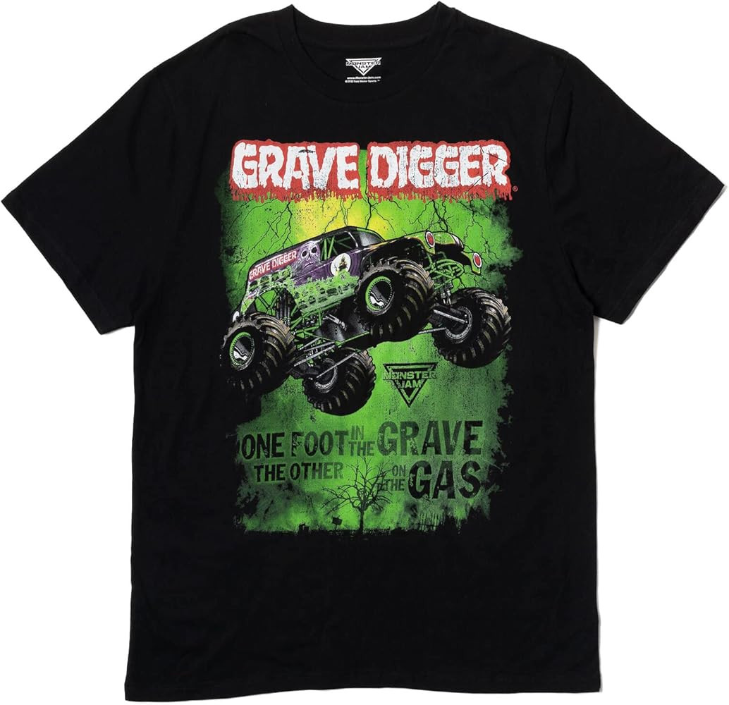 Monster Jam Adult T-Shirt Grave Digger El Toro Loco Megalodon | Amazon (US)