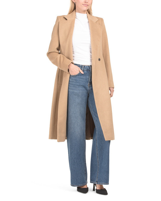 Wool Blend Belted Wrap Jacket | TJ Maxx