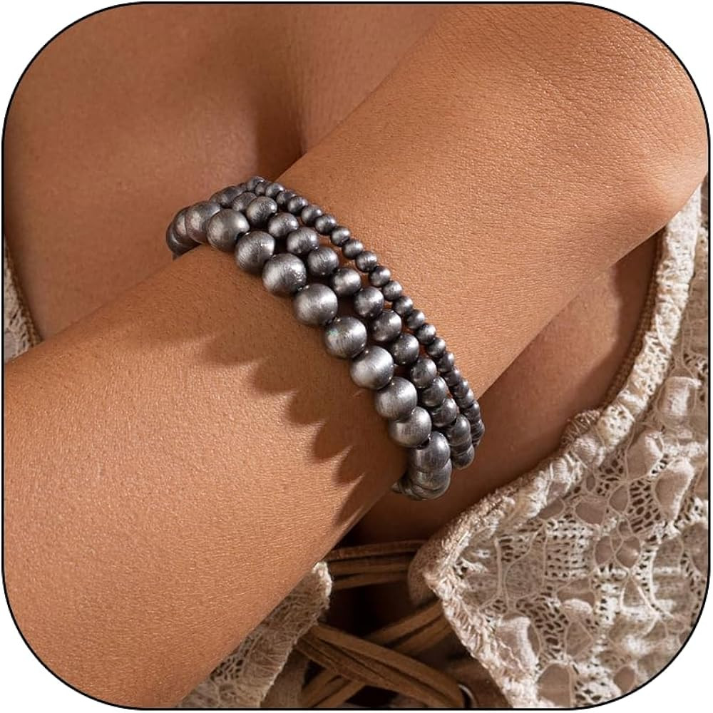 Long tiantian Navajo Pearls Jewelry Navajo Pearl Beads Bracelet for Women Turquoise Western Brace... | Amazon (US)