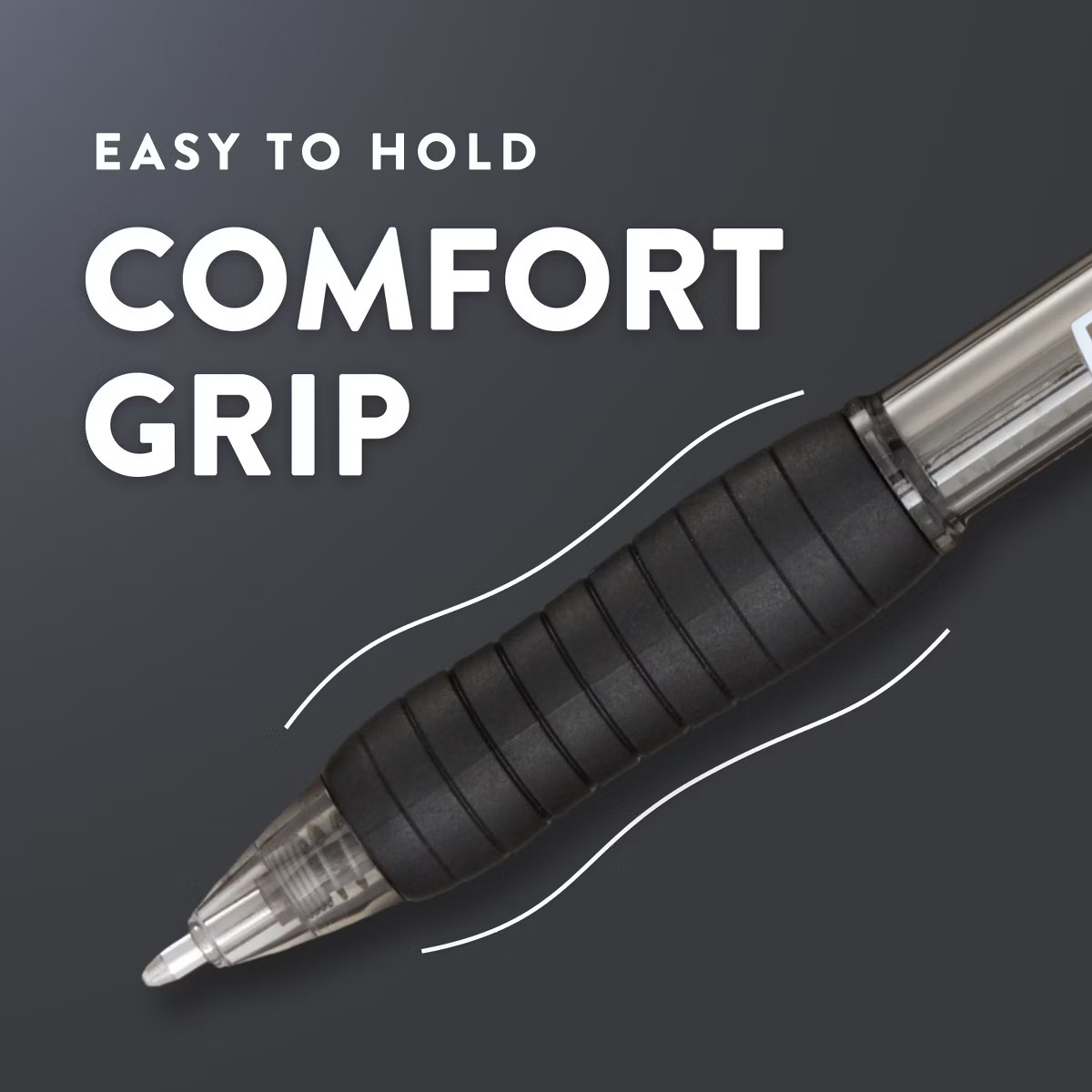 Paper Mate Profile 8pk Ballpoint Pens 1.4mm Bold Tip Black: Retractable, Contoured Grip, Pocket C... | Target