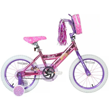 16" Dynacraft Barbie Girls BMX Bike for Age Group 5-7 Years, Pink | Walmart (US)