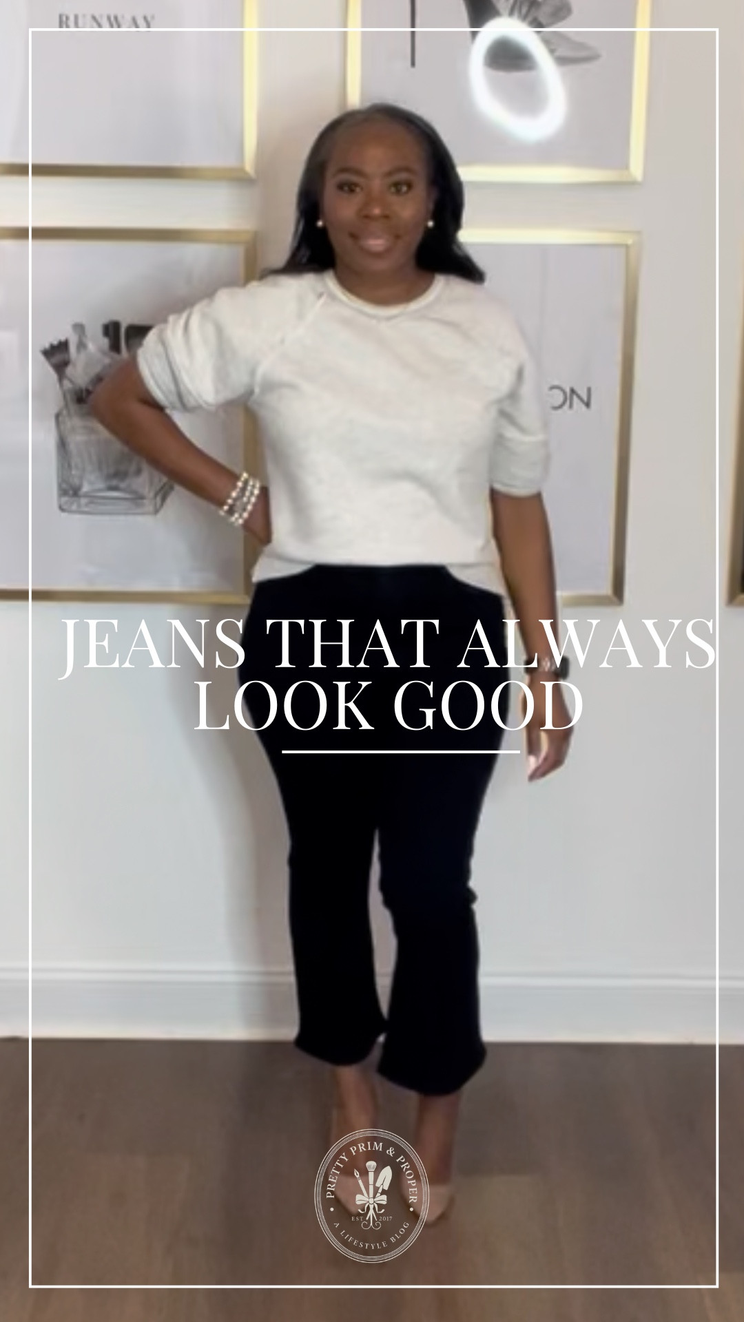 My go-to black kick flare jeans — one of the most flattering silhouettes.

Everything is linked here.

Jeans run TTS. I’m wearing a 30.

#LTKOver40