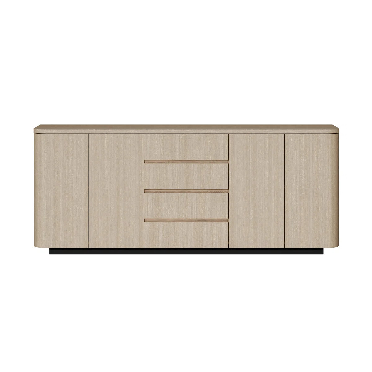 87'' W Curved Sideboard With 4 Doors And 4 Drawers | Wayfair North America