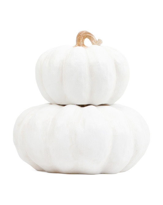 Set Of 2 Outdoor Safe Stacking Pumpkins | TJ Maxx
