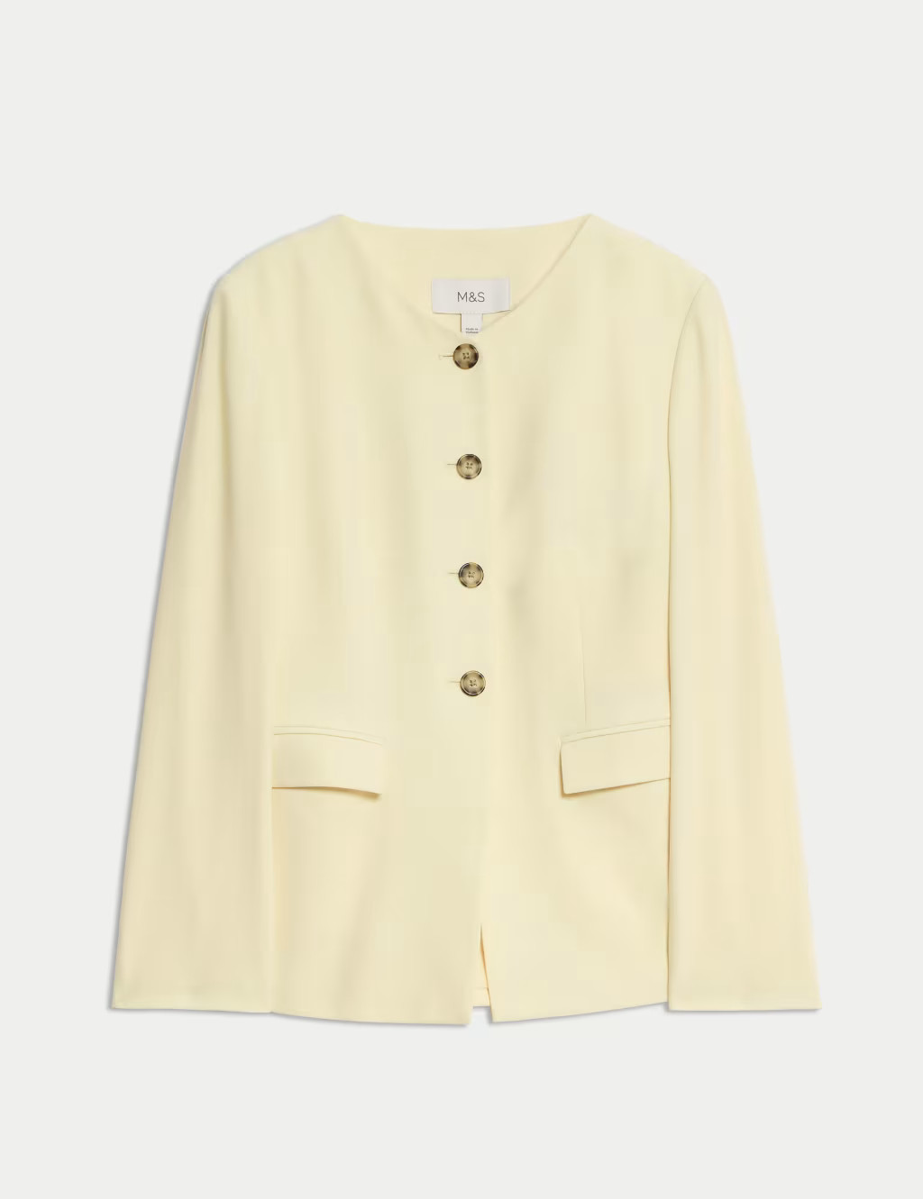 Tailored Collarless Blazer | Marks & Spencer (UK)