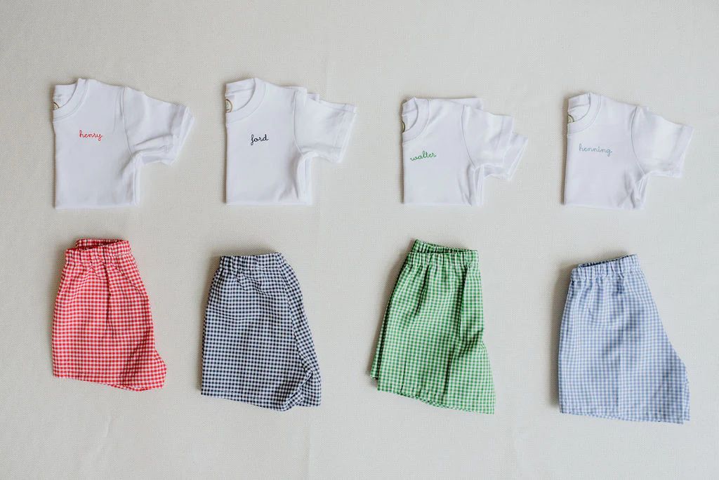 Classic Gingham Shorts | White Elephant Designs