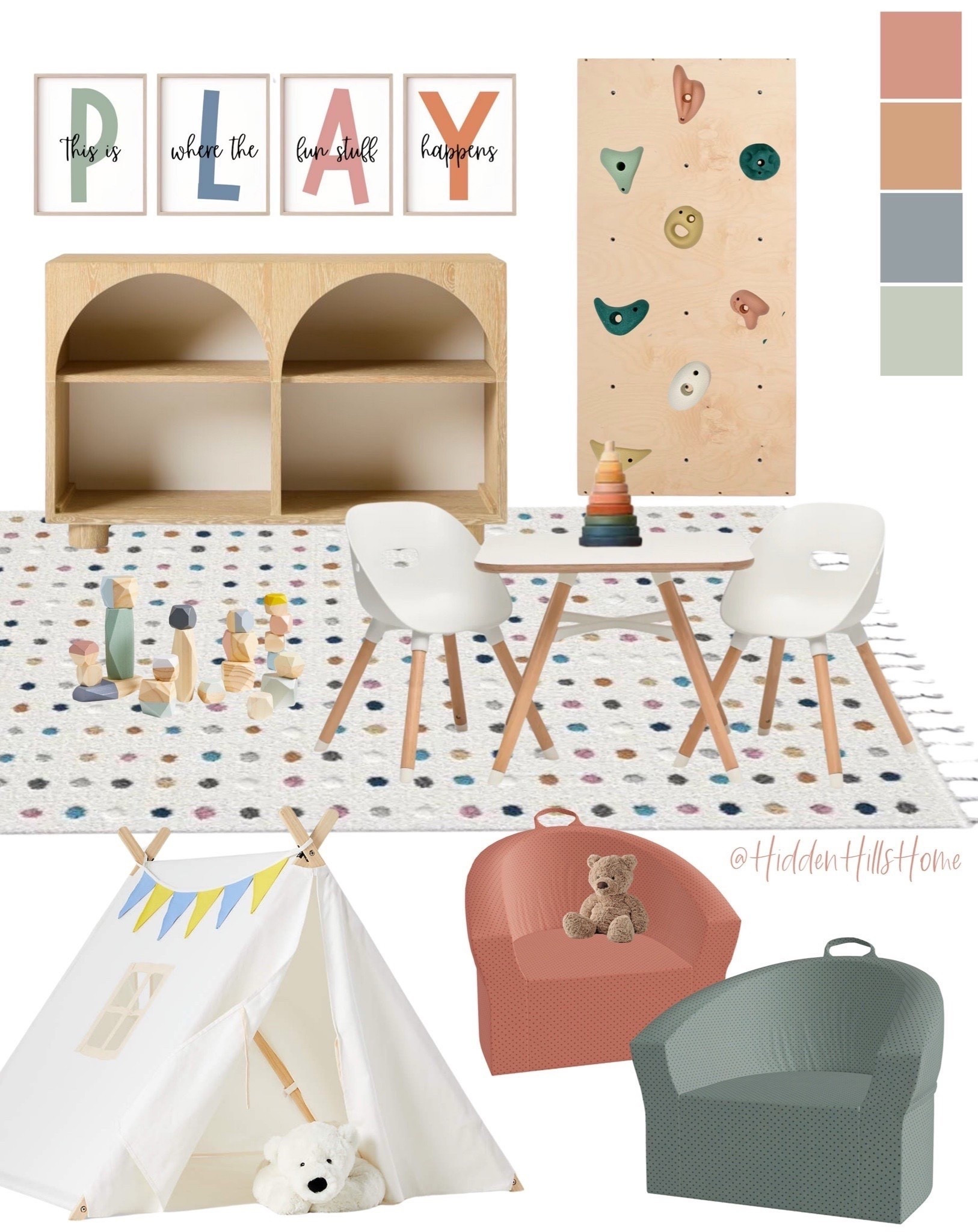 Playroom decor ideas, playroom mood board, kids play room design ideas, okay table, kids lounge chairs, rock climbing wall #playroom


#LTKHome #LTKSaleAlert #LTKKids