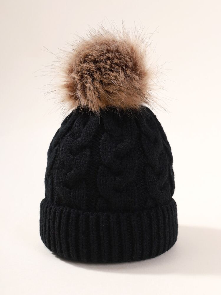 Toddler Kids Pom Pom Decor Beanie | SHEIN