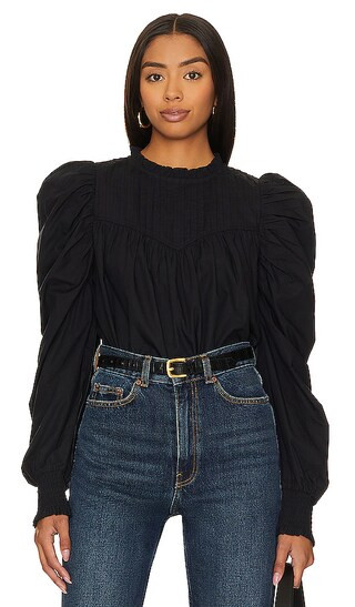 Irina Blouse in Black | Revolve Clothing (Global)