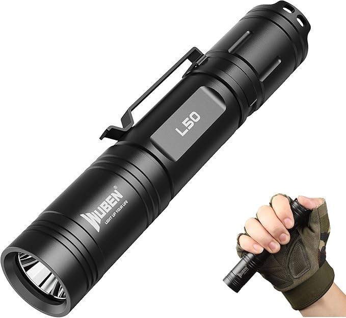 WUBEN L50 Flashlight 1200 High Lumens Tactical Flashlight Pocket Rechargeable Flashlight IP68 wit... | Amazon (US)
