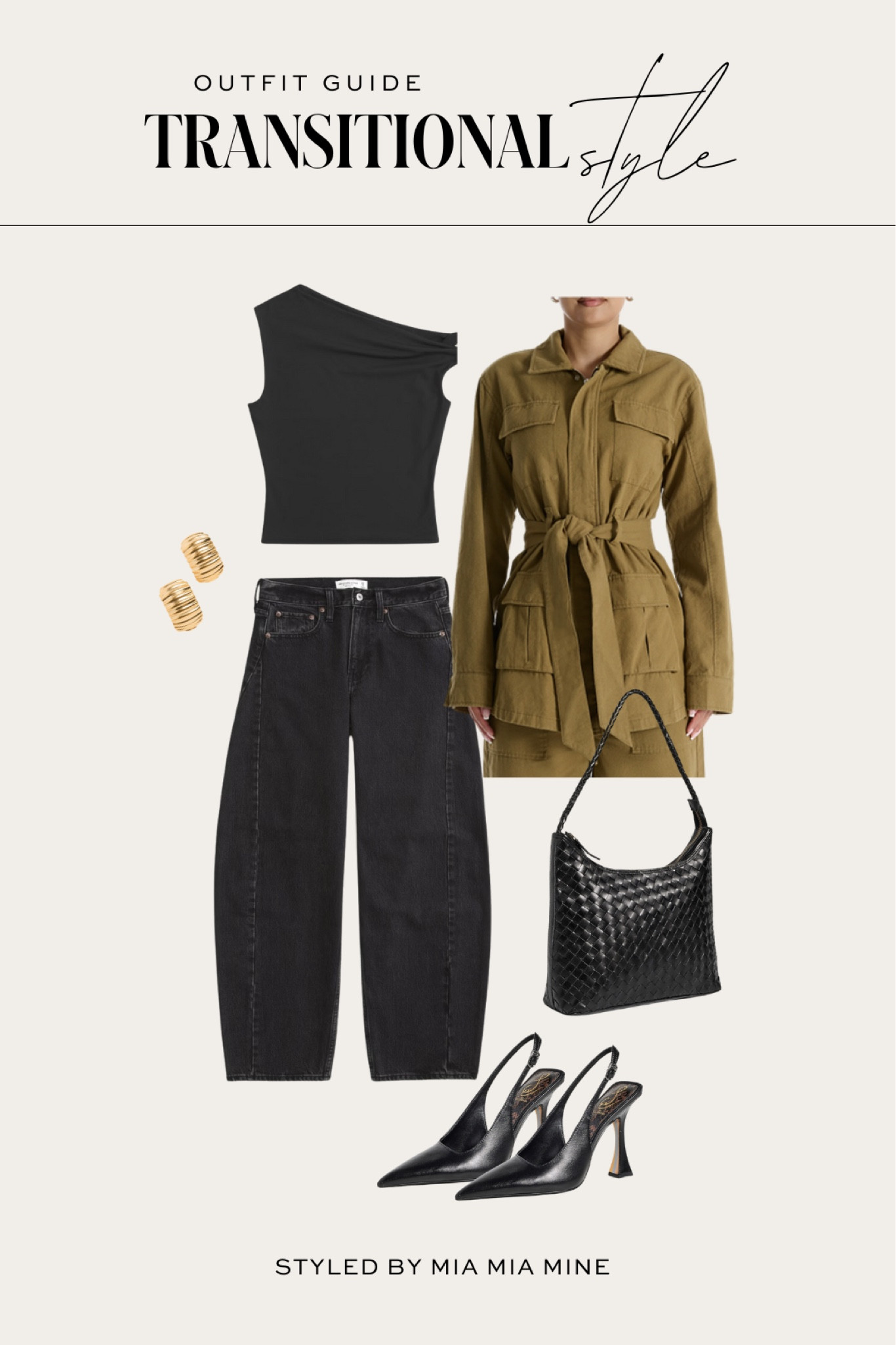Fall transitional outfit / work outfit ideas
Naked wardrobe cargo jacket
Abercrombie barrel leg jeans on sale
Abercrombie off shoulder top on sale
Sam Edelman pumps
Shopbop woven handbag 

#LTKSeasonal #LTKSaleAlert #LTKFindsUnder100